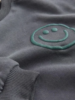 Next Black/Brown Single Sweatshirt And Stripe Joggers Set (3mths-7yrs)^BOY Sets & Co-Ords|Sets & Co-Ords