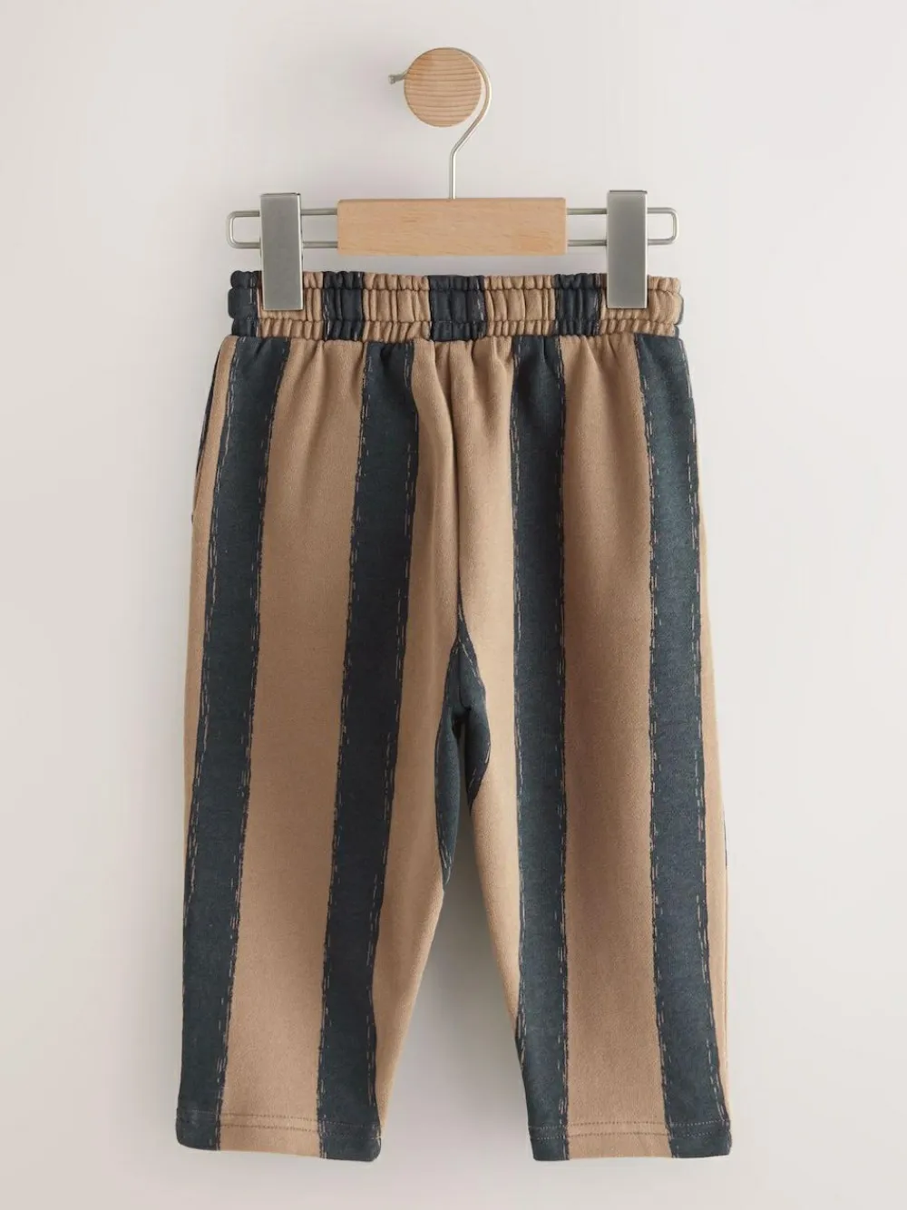 Hot Next Black/Brown Single Wide Leg Jersey Joggers (3mths-7yrs)