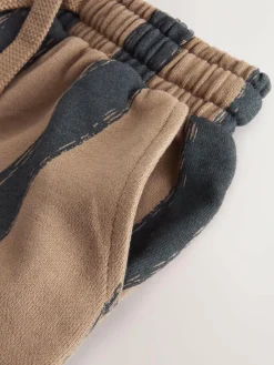 Hot Next Black/Brown Single Wide Leg Jersey Joggers (3mths-7yrs)