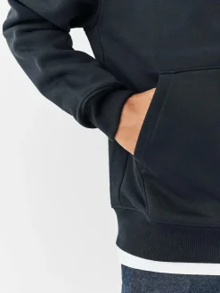 Best Next Cotton Rich Jersey Overhead Hoodies 2 Pack Black/Burgandy Red