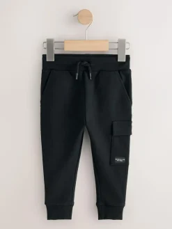 Sale Next Skinny Fit Joggers 5 Pack (3mths-7yrs) Black/Charcoal Grey/ Stone/Khaki Green