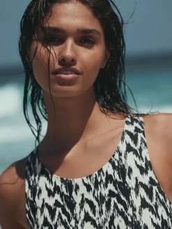 Next Essential High Neck Shaping Swimsuit^Women Swimwear