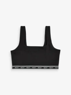 Clearance Next 3 Pack Ultimate Comfort Crop Tops Black/Cream/Praline Nude