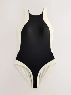 Next High Neck Halterneck Tummy Control Swimsuit^Women Swimwear