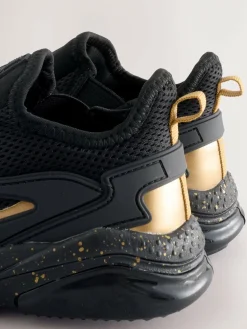 Next Wide Fit (G) Elastic Lace Trainers^BOY School Shoes|Boys Shoes