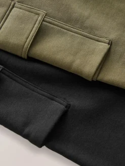 Next Regular Fit Cargo Joggers 2 Pack (3-16yrs)^BOY Joggers|Sweat Pants