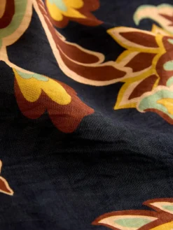 Outlet Next Black/Green Wide Leg Summer Trouser