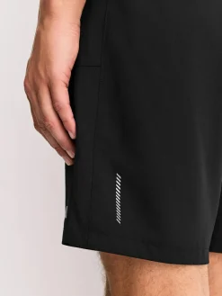 Next 7 Inch Active Gym Sports Shorts 2 Pack Black/Grey