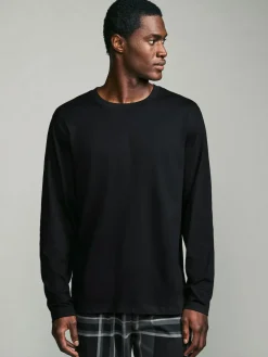 Next Black/Grey Check Long Sleeve 100% Cotton Pyjamas Set^ Pyjamas|Nightwear