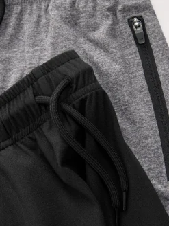 Sale Next Light Weight Sports Shorts 2 Pack (3-17yrs) Black/Grey
