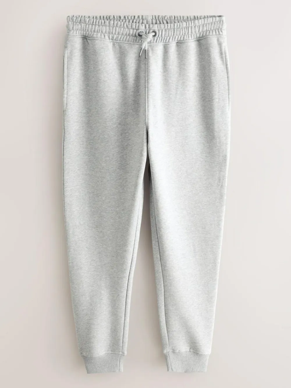 Outlet Next Slim Fit Brushback Heavyweight 2 Pack Joggers Black/Grey Marl