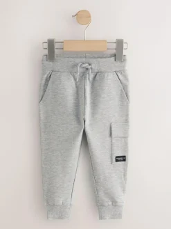 Next Skinny Fit Joggers 5 Pack (3mths-7yrs) Black/Grey Marl/Tan Brown