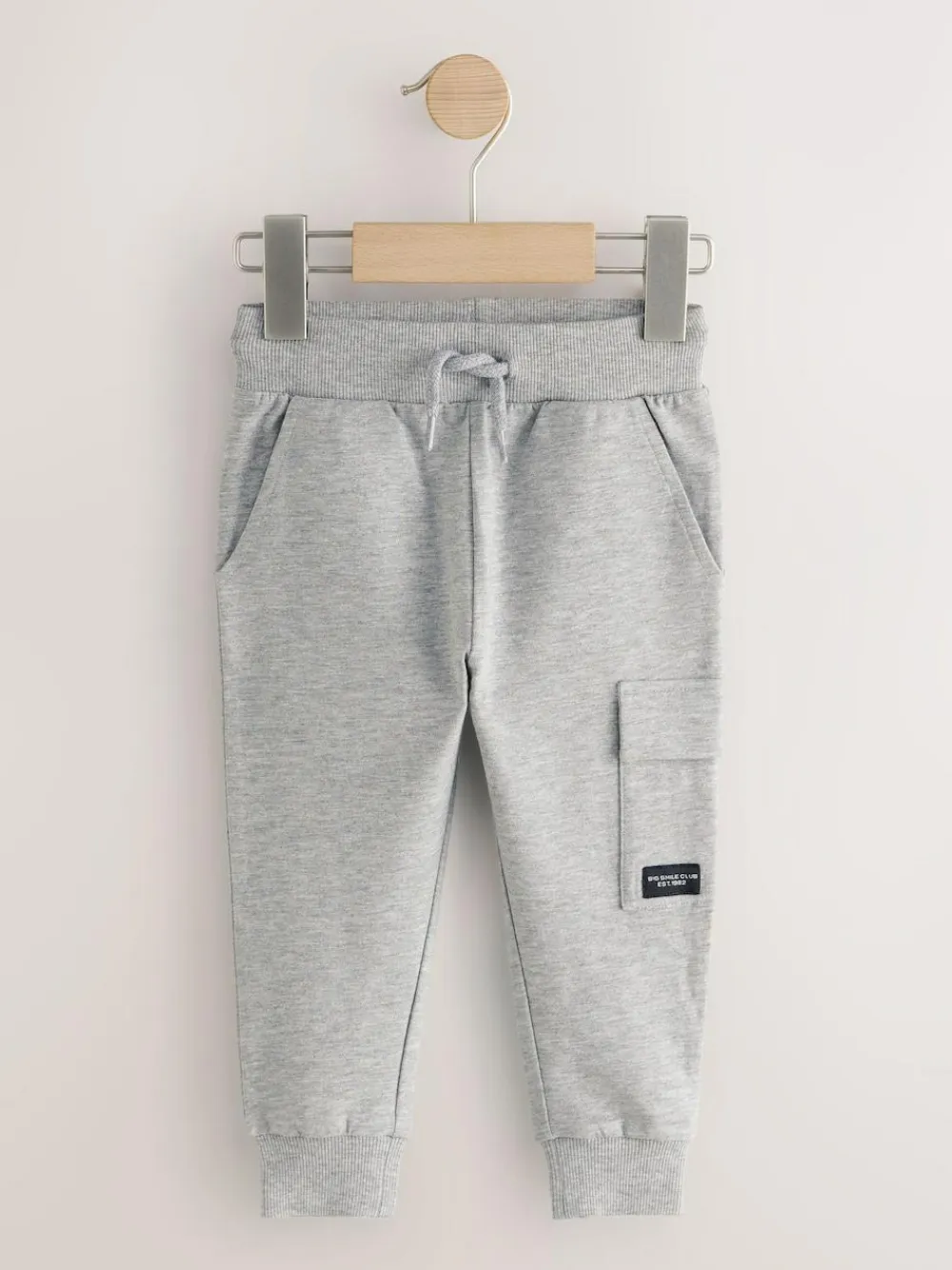 Next Skinny Fit Joggers 5 Pack (3mths-7yrs) Black/Grey Marl/Tan Brown