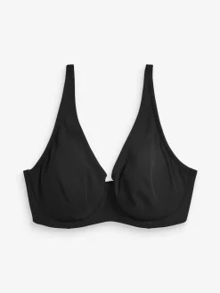 Discount Next Non Pad Full Cup DD+ Cotton Blend Ultimate Comfort Bras 3 Pack Black/Grey Marl/White