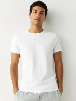 Next Slim Fit 100% Cotton Layering T-Shirts 5 Pack^ Loungewear