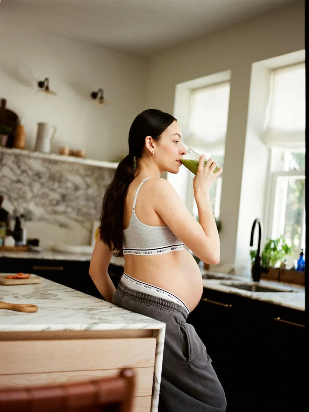 Sale Next Maternity Nursing Crop Ultimate Comfort Tops 2 Pack Black/Grey