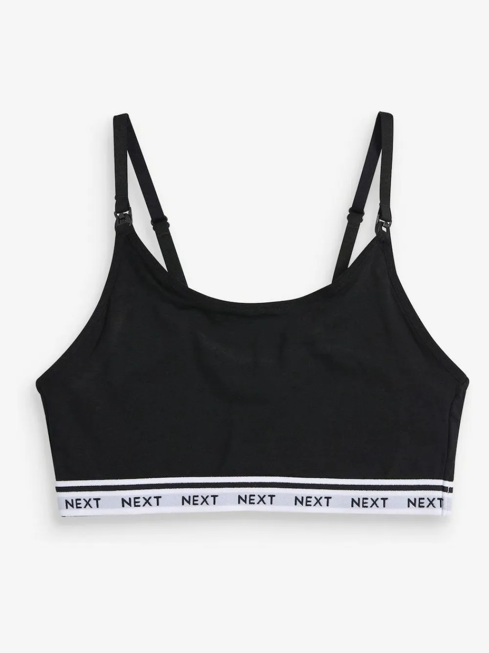 Sale Next Maternity Nursing Crop Ultimate Comfort Tops 2 Pack Black/Grey