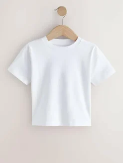 Best Next Black/Grey/Brown/Stone/White Short Sleeve T-Shirts 5 Pack (3mths-7yrs)