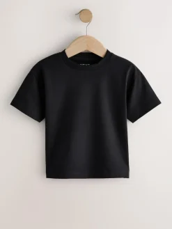 Best Next Black/Grey/Brown/Stone/White Short Sleeve T-Shirts 5 Pack (3mths-7yrs)