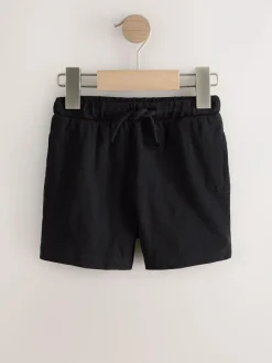 Next Black/Grey/Navy Blue Lightweight Shorts 3 Pack (3mths-7yrs)