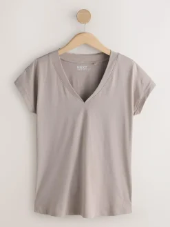 New Next Black/Grey/Pink Cap Sleeve T-Shirts 7 Pack