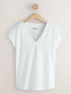 New Next Black/Grey/Pink Cap Sleeve T-Shirts 7 Pack