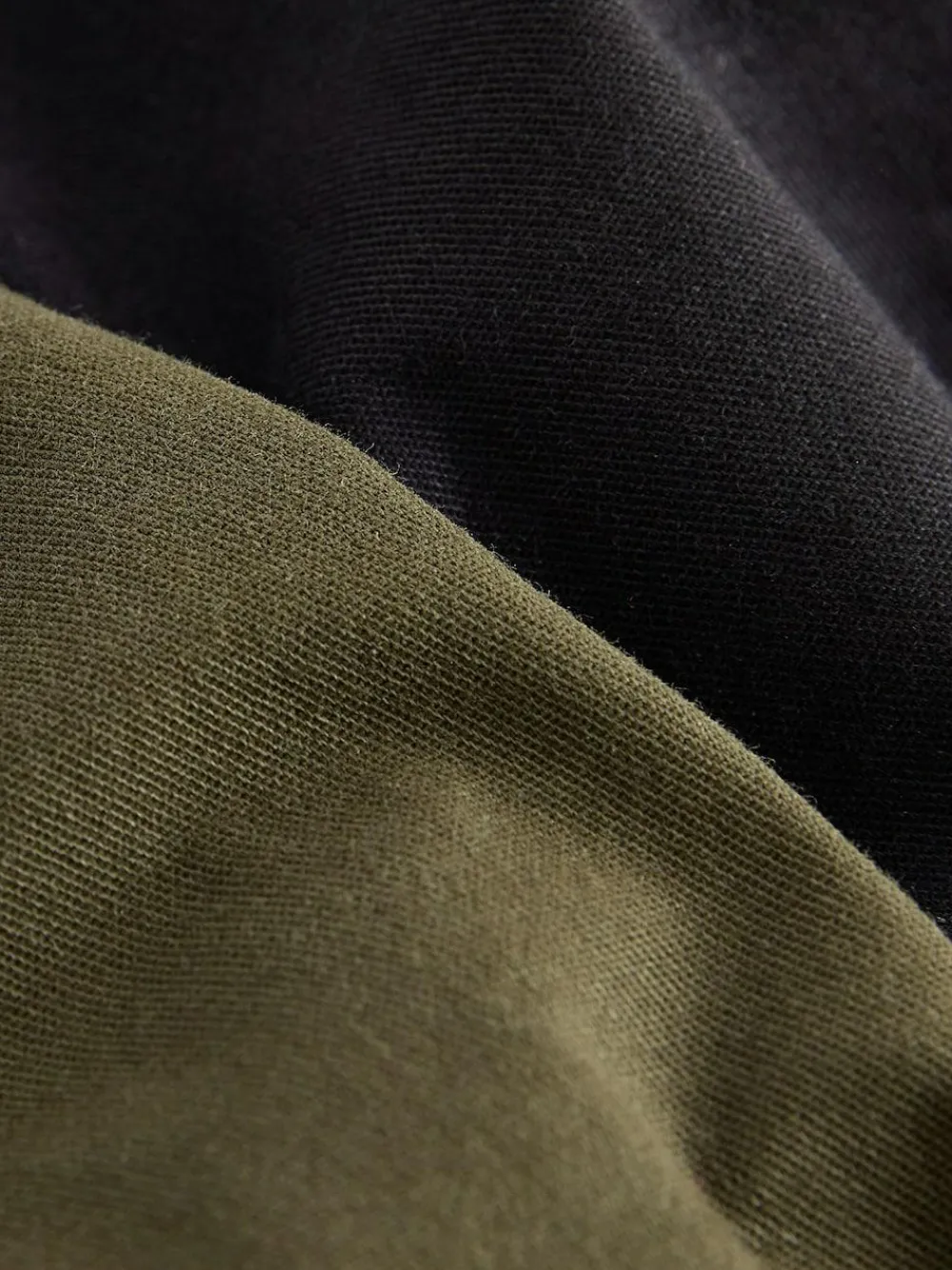 New Next Black/Khaki Green Cargo Trousers 2 Pack (3-16yrs)