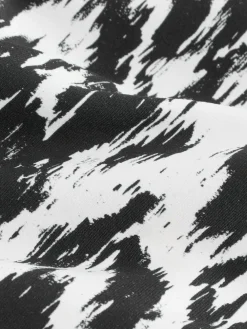 Next Black/Monochrome Ikat High Neck Swimsuit 2 Pack