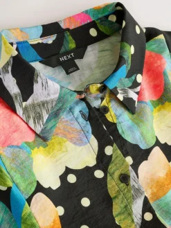 Next Long Sleeve Midi Shirt Dress^Women Midi Dresses