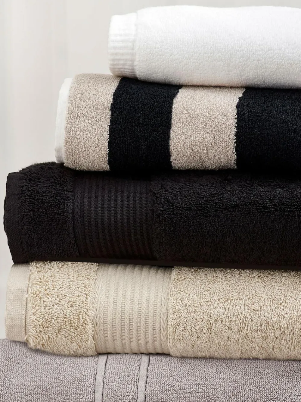 Next Stripe 100% Cotton Towel^ Towels & Bathmats