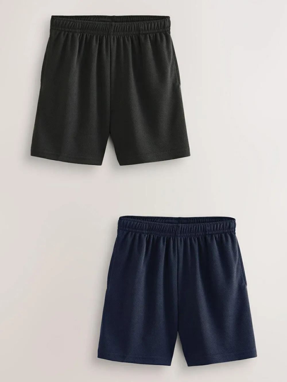 New Next 2 Pack Sports Shorts (3-16yrs) Black/Navy