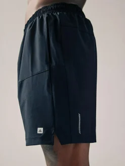 Best Next 7 Inch Active Gym Sports Shorts 2 Pack Black/Navy Blue