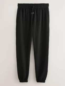 Best Next Black/Navy Blue Cuffed Brushback Heavyweight Open 2 Pack Joggers