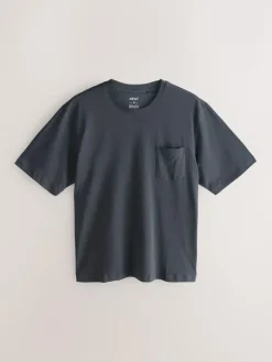 Clearance Next Black/Navy Blue Jersey Check Short Sleeve Pyjamas Set 3 Pack