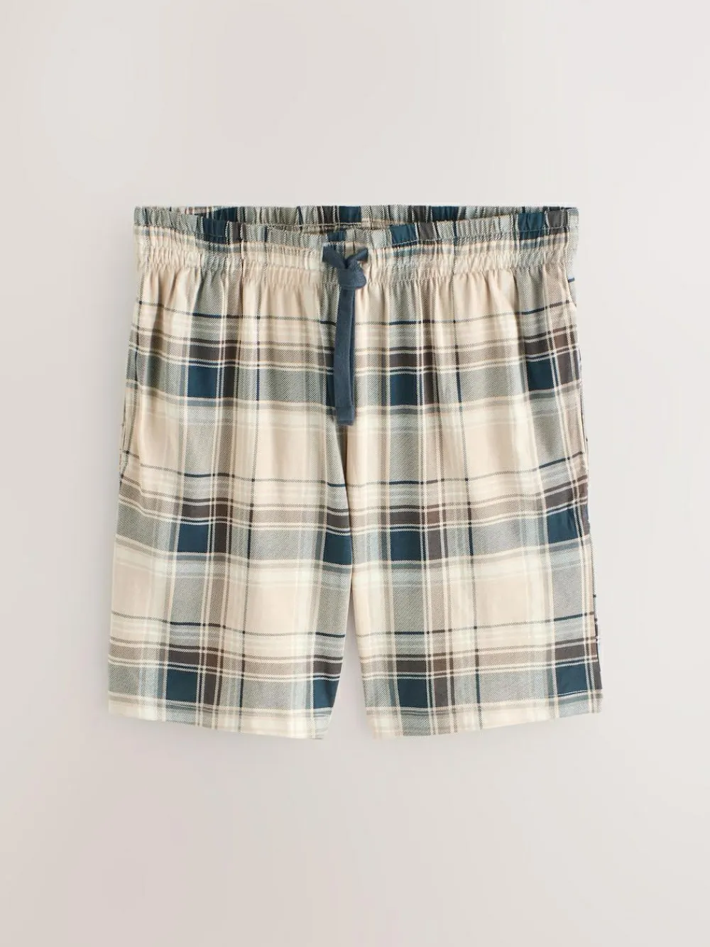 Clearance Next Black/Navy Blue Jersey Check Short Sleeve Pyjamas Set 3 Pack