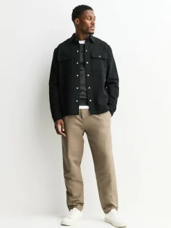 Sale Next Jersey Twill Popper Shackets 2 Pack Black/Navy Blue