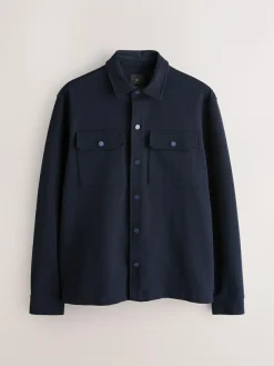 Sale Next Jersey Twill Popper Shackets 2 Pack Black/Navy Blue