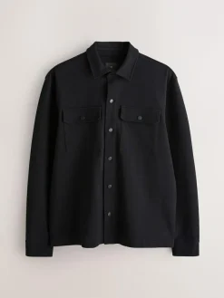 Sale Next Jersey Twill Popper Shackets 2 Pack Black/Navy Blue