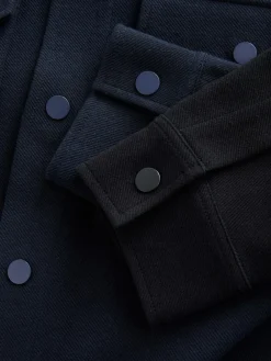 Sale Next Jersey Twill Popper Shackets 2 Pack Black/Navy Blue