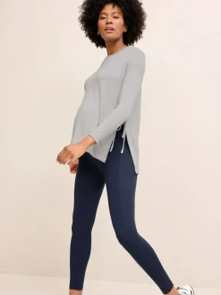 Clearance Next Black/Navy Blue Maternity Essential Leggings 2 Pack