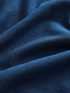 Online Next Regular Fit Knitted Long Sleeve Polo Shirts 2 Pack Black/Navy Blue