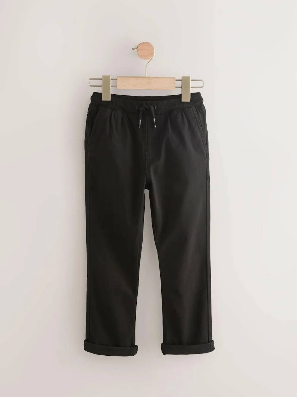 Next Black/Navy Rib Waist Pull-On Trousers 2 Pack (3-16yrs)^BOY Joggers|Pants & Chinos