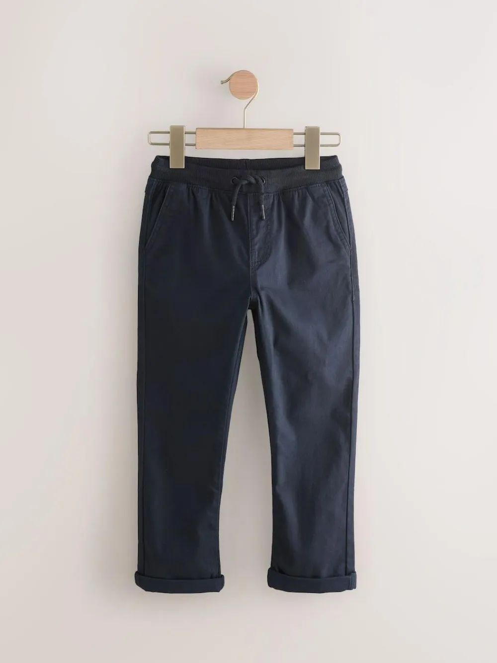 Next Black/Navy Rib Waist Pull-On Trousers 2 Pack (3-16yrs)^BOY Joggers|Pants & Chinos
