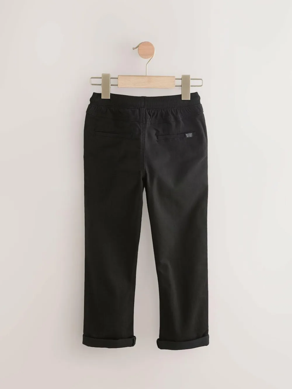Next Black/Navy Rib Waist Pull-On Trousers 2 Pack (3-16yrs)^BOY Joggers|Pants & Chinos