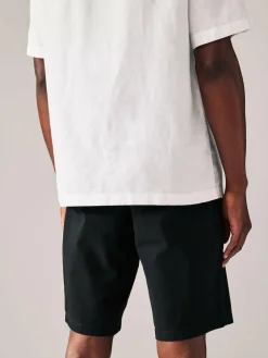 Hot Next Slim Fit Stretch Chino Shorts 2 Pack Black/Navy