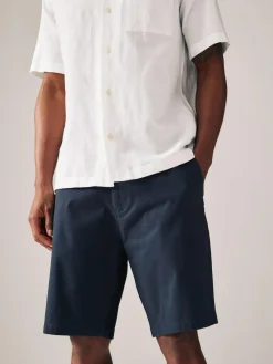 Hot Next Slim Fit Stretch Chino Shorts 2 Pack Black/Navy