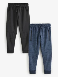 Best Next Zip Pocket Slim Joggers (3-16yrs) Black/Navy