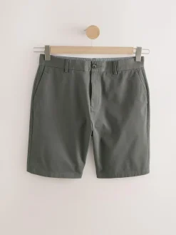 Next Black/Navy/Charcoal Straight Fit Stretch Chinos Shorts 3 Pack^ Shorts