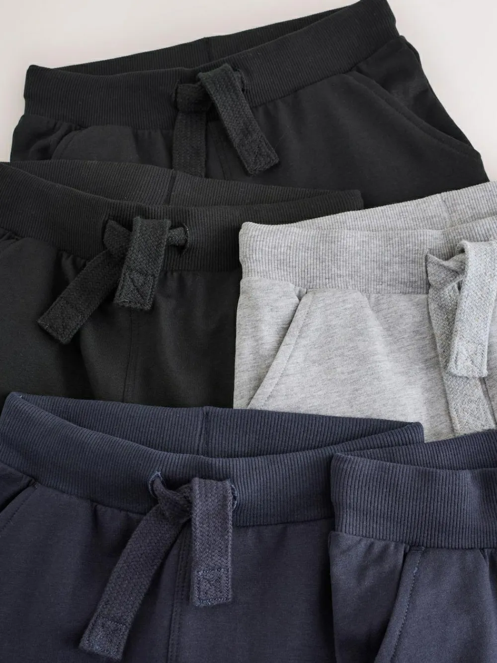 New Next Black/Navy/Grey Skinny Fit Joggers 5 Pack (3mths-7yrs)