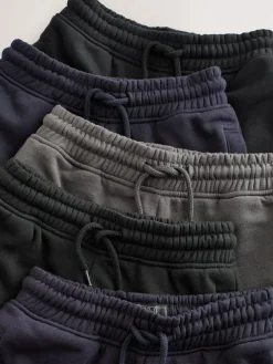 Discount Next Slim Fit Basic Joggers 5 Pack (3-16yrs) Black/Navy/Grey